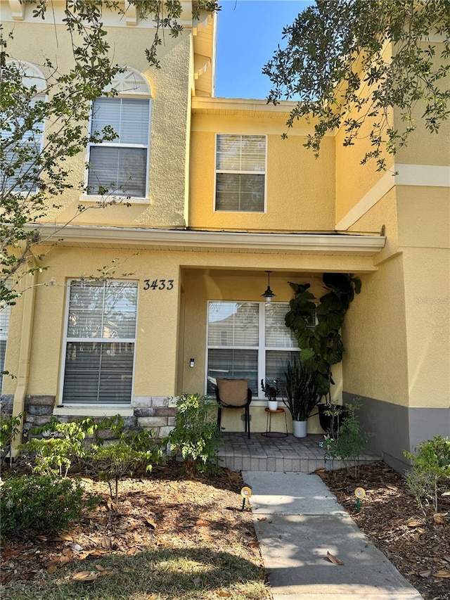 exterior space featuring a porch