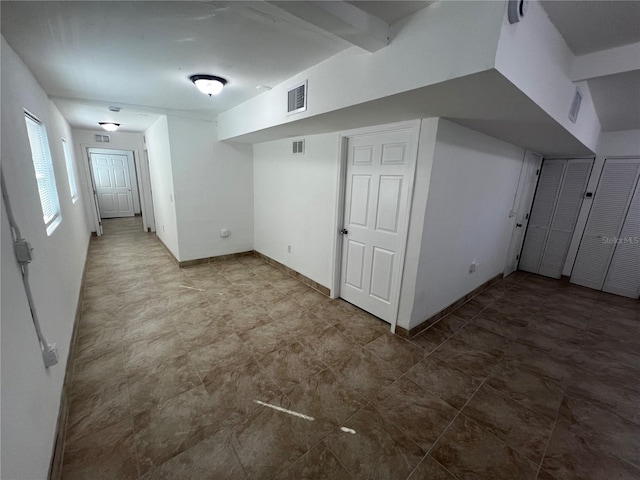 view of basement