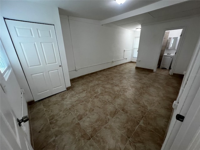 interior space featuring a closet