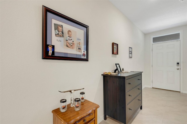 entrance foyer with baseboards