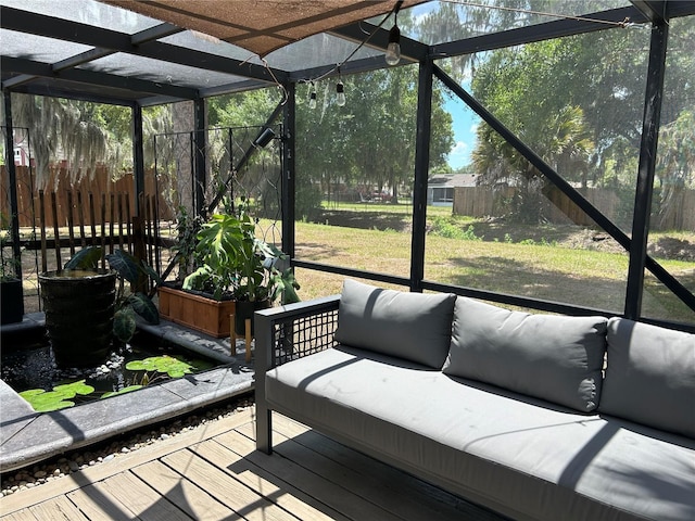 view of sunroom / solarium