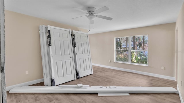 unfurnished bedroom featuring wood-type flooring