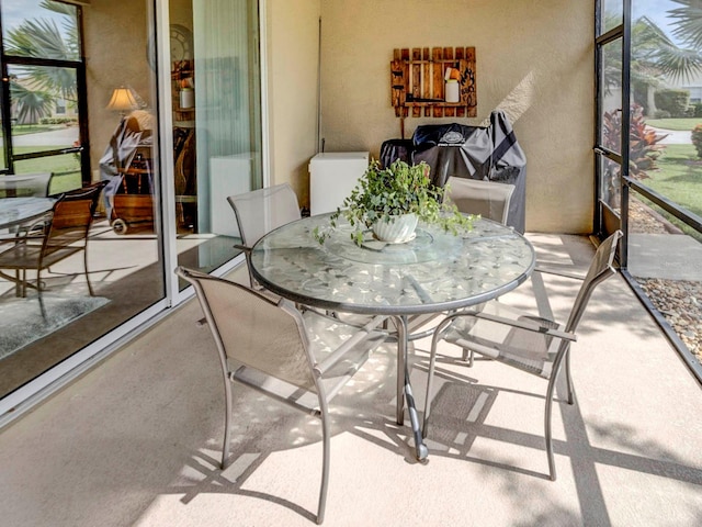 sunroom featuring a wealth of natural light