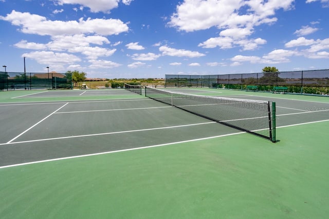 view of tennis court