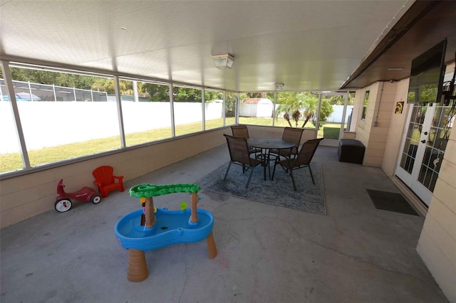 view of sunroom / solarium