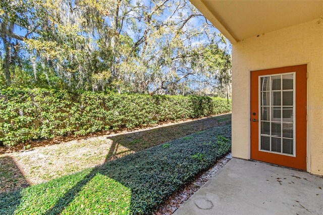 view of yard featuring a patio