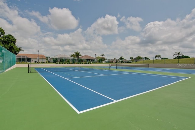 view of tennis court