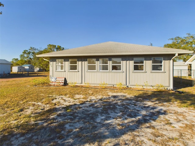 view of back of property