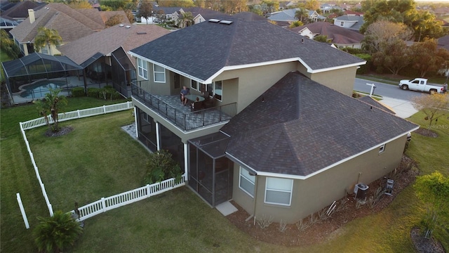 birds eye view of property featuring a residential view