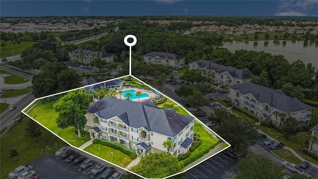 4255 Summer Landing Dr Unit 106, Lakeland, FL 33810 - birds eye view of property with a water view
