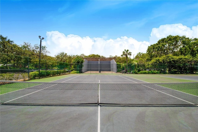 view of tennis court