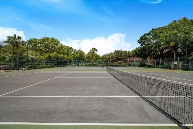 view of sport court