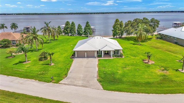 7884 N Lake Buffum Shores Rd, Fort Meade, FL 33841 - aerial view featuring a water view