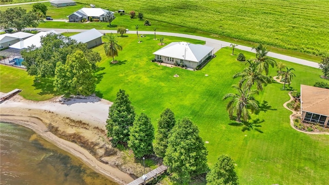 7884 N Lake Buffum Shores Rd, Fort Meade, FL 33841 - birds eye view of property with a water view