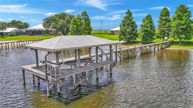 7884 N Lake Buffum Shores Rd, Fort Meade, FL 33841 - view of dock featuring a water view