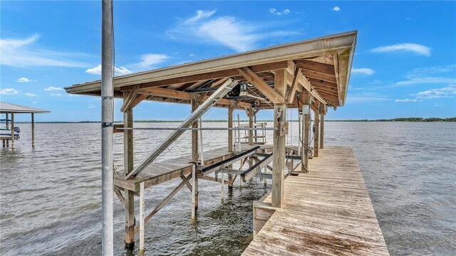 7884 N Lake Buffum Shores Rd, Fort Meade, FL 33841 - dock area featuring a water view
