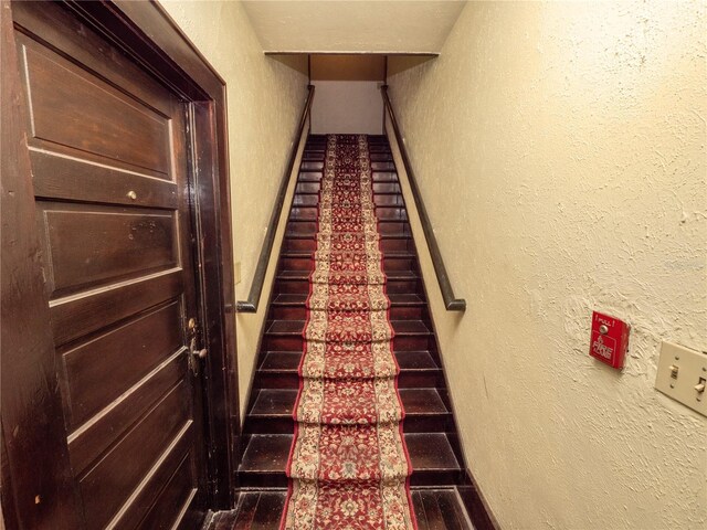 view of stairway