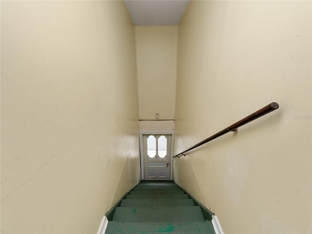 view of stairway