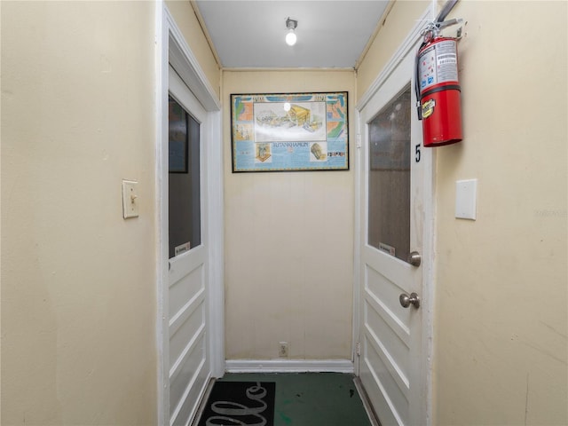 view of doorway to outside