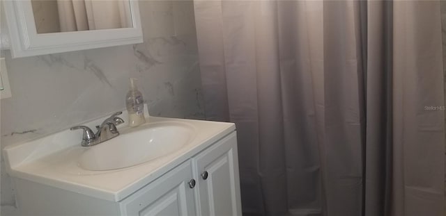 bathroom featuring vanity