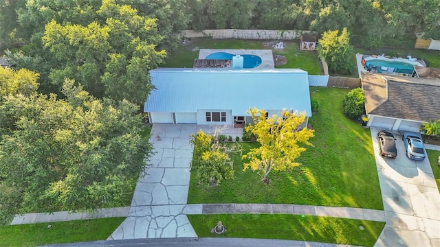 birds eye view of property