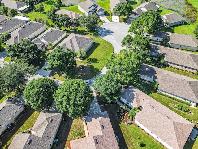 bird's eye view with a residential view