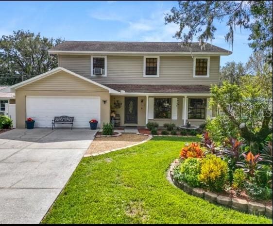 front of property with a front yard