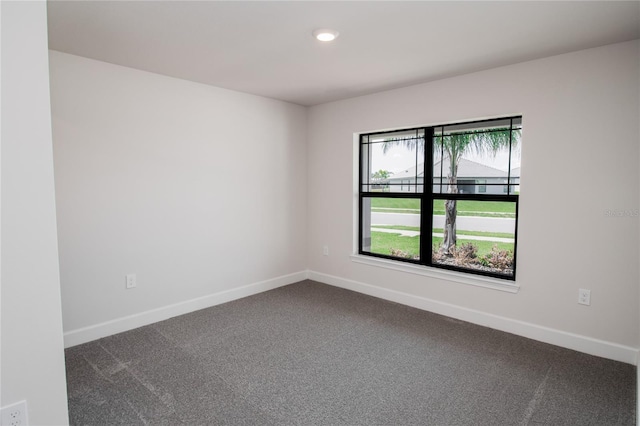 view of carpeted empty room