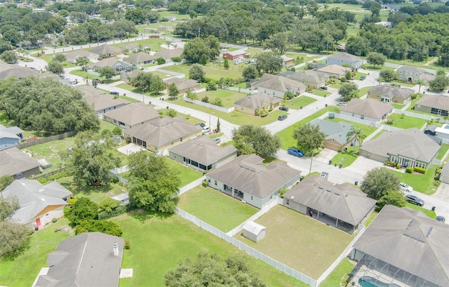 bird's eye view featuring a residential view