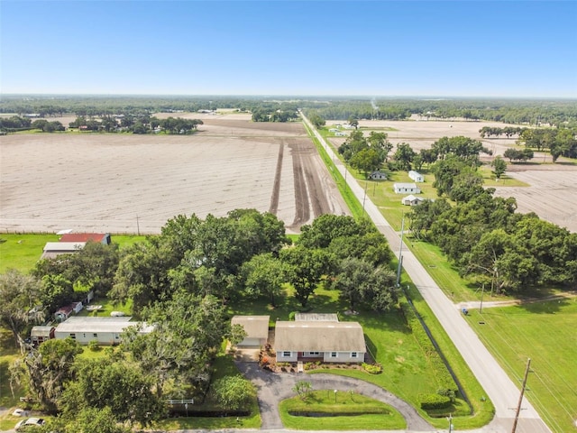 bird's eye view featuring a rural view