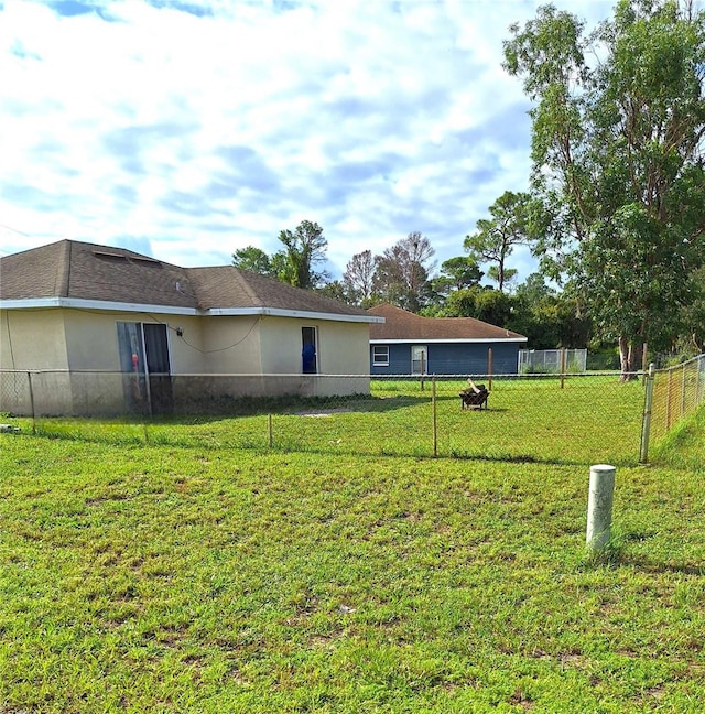 exterior space with fence