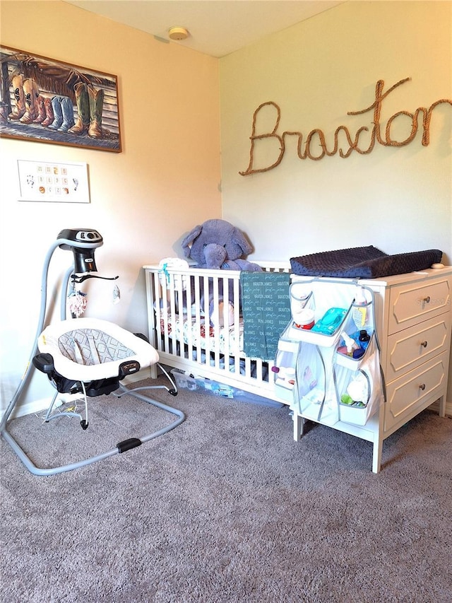 bedroom with carpet flooring