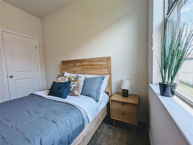 bedroom with carpet flooring