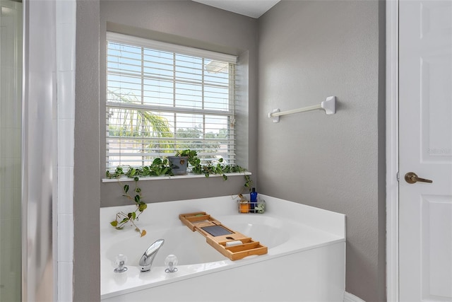 bathroom with a bathtub