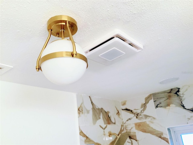 room details featuring a textured ceiling