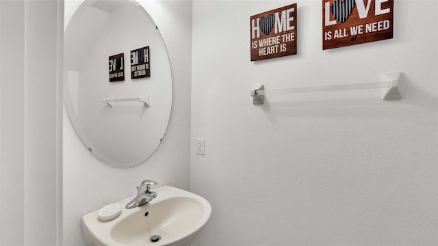 bathroom with a sink