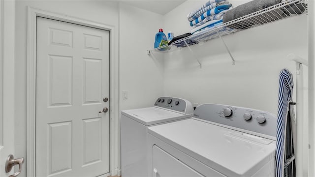 laundry room featuring laundry area and washer and dryer