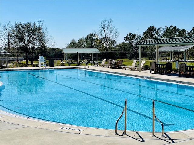 view of pool