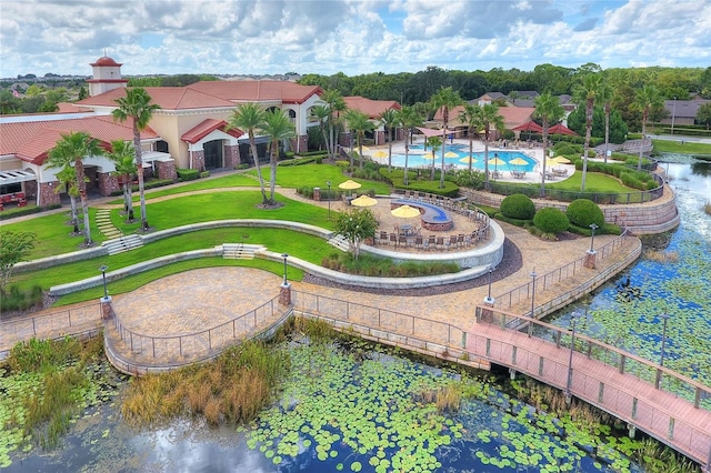 birds eye view of property