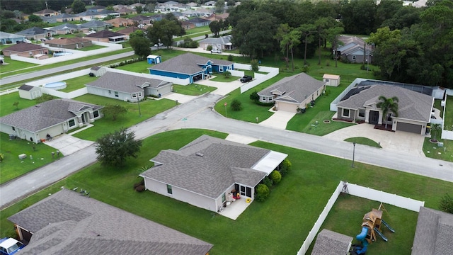 aerial view featuring a residential view