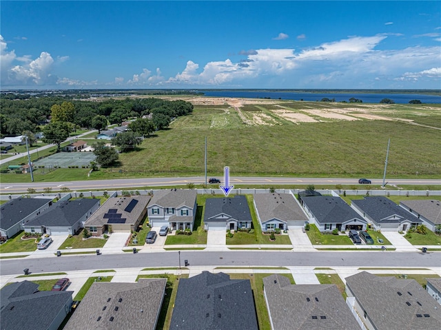 1029 Mattie Pointe Way, Auburndale, FL 33823 - birds eye view of property with a residential view and a water view