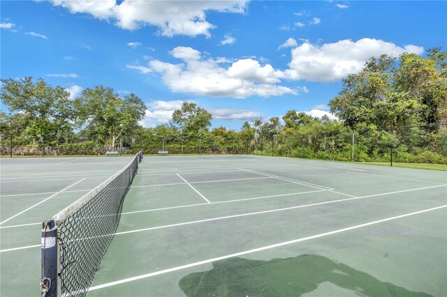 view of tennis court