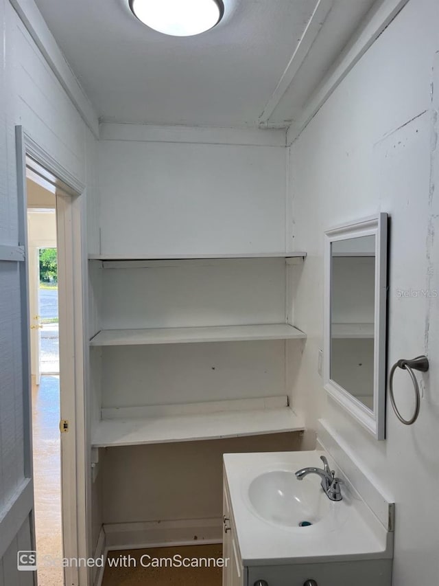 bathroom with vanity