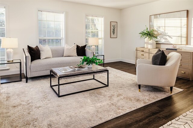 4618 Crestview Ln, Lakeland, FL 33813 - living area with wood finished floors and baseboards