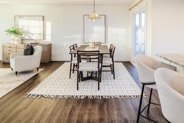 4618 Crestview Ln, Lakeland, FL 33813 - dining space featuring dark wood-type flooring