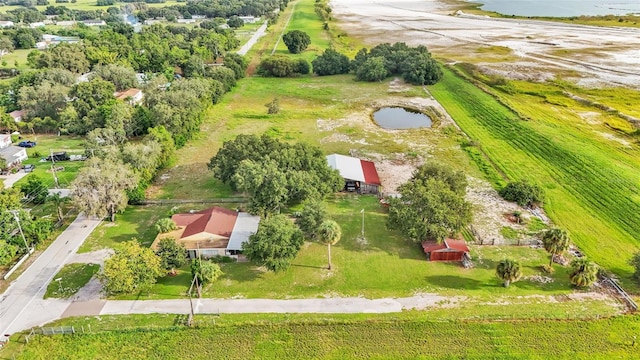 drone / aerial view featuring a rural view