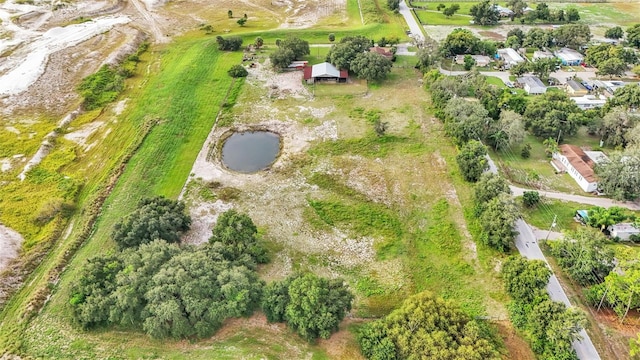 aerial view featuring a rural view