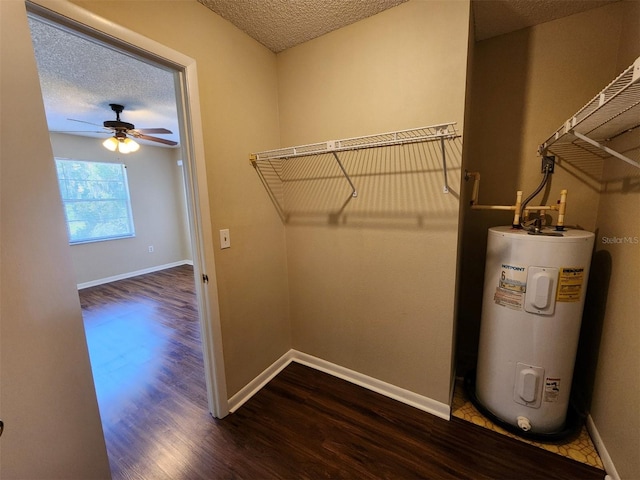 interior space featuring water heater