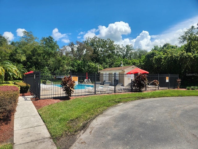 view of play area with a community pool