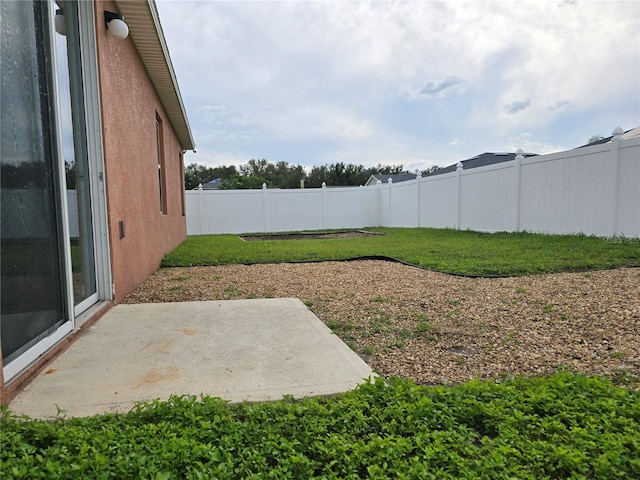 view of yard featuring a patio